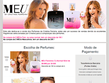 Tablet Screenshot of perfumecristinaferreira.com